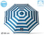 Parasol Marinero 180 cm Orient. Hierro Nylon Upf50+ 170T 22-25 mm