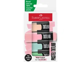 Faber Castell Rotulador Fluorescente Neón Pastel Blíster 4 Unidades Colores Surtidos