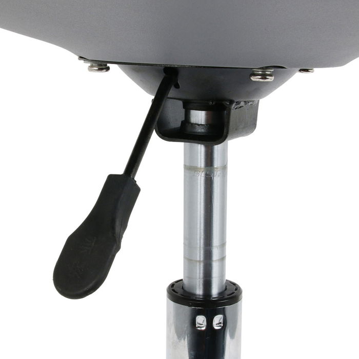 Home Deco Factory Silla Essentiel con Ruedas Gris Regulable en Altura Acolchada Soporta 110kg 46x58x92cm