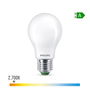 Philips Bombilla LED Classic A60 E27 4W 840lm 2700K Luz Cálida Mate 60W Equivalencia 50000h Vida útil Ultra Efficient