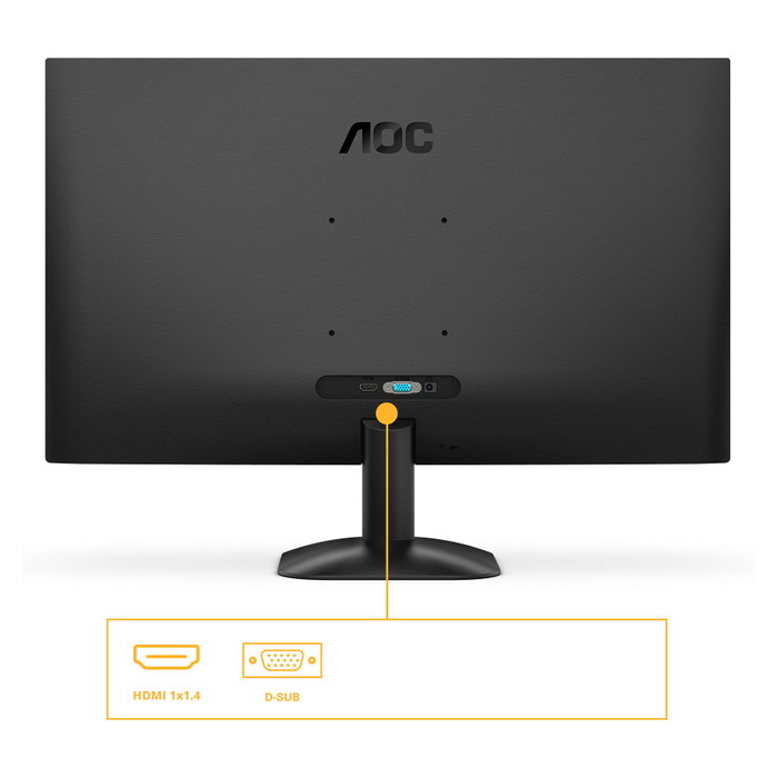 Aoc Monitor 27b35hm 27'' FHD 120Hz HDMI VGA VESA 100x100 Inclinable Aoc Monitor 27b35hm 27'' FHD 120Hz HDMI VGA VESA 100x100 Inclinable