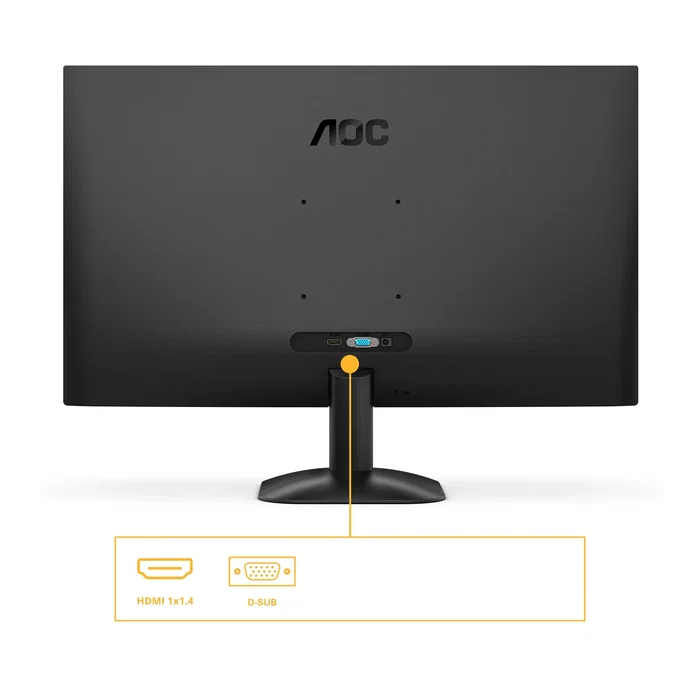 AOC Monitor 27B35HM 27" Full HD 120Hz Adaptive-Sync, 1ms MPRT, Flicker-Free, Low Blue Light, Sin Marco, HDMI, VGA, VESA 100x100, Negro