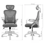 Drift DRAIR35 Silla Gaming/Ergonómica de Oficina con Respaldo de Malla, Ajustable en Altura e Inclinación 90°-120°, Color Blanco/Gris, Peso Máx. 120 kg