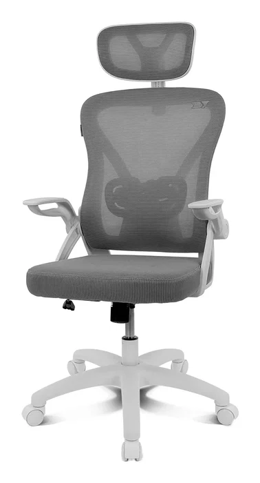 Drift DRAIR35 Silla Gaming/Ergonómica de Oficina con Respaldo de Malla, Ajustable en Altura e Inclinación 90°-120°, Color Blanco/Gris, Peso Máx. 120 kg