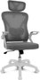 Drift Silla Gaming DRAIR35 Blanca Gris - Malla Transpirable Ergonómica Reposabrazos Abatibles Cojines