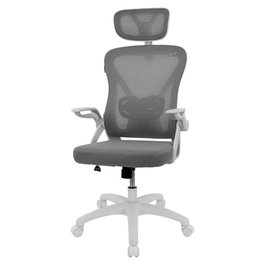 Drift Silla Gaming DRAIR35 Blanca Gris - Malla Transpirable Ergonómica Reposabrazos Abatibles Cojines