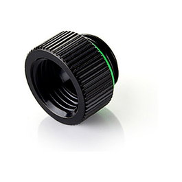 BitsPower Pack de 2 adaptadores Touchaqua rectos G1/4 macho a G1/4 hembra, 10mm, negro