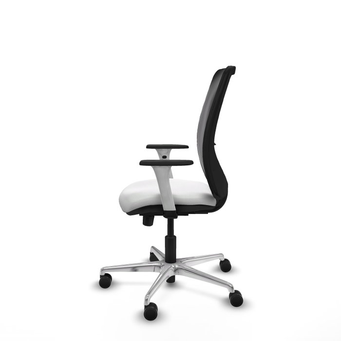 PIQUERAS Y CRESPO Silla de oficina Zulema con mecanismo Sincro/Traslack, Blanco y Negro