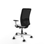 PIQUERAS Y CRESPO Silla de oficina Zulema con mecanismo Sincro/Traslack, Blanco y Negro