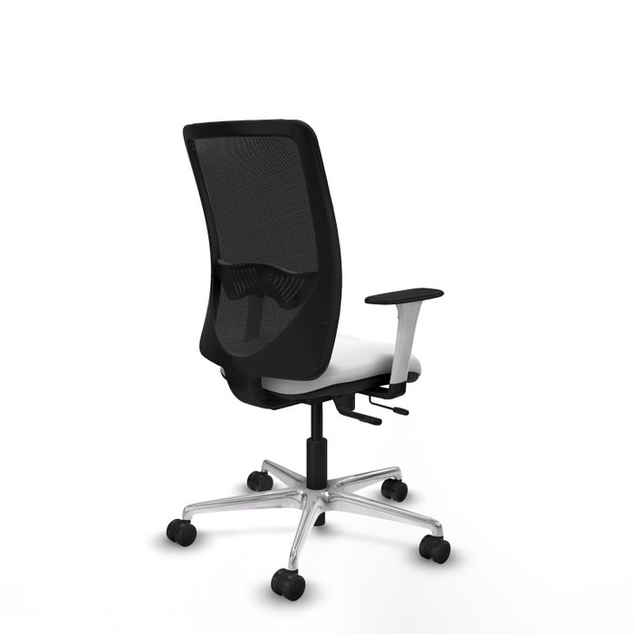 PIQUERAS Y CRESPO Silla de oficina Zulema con mecanismo Sincro/Traslack, Blanco y Negro