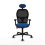 PIQUERAS Y CRESPO Silla de oficina Jorquera Azul y Negro