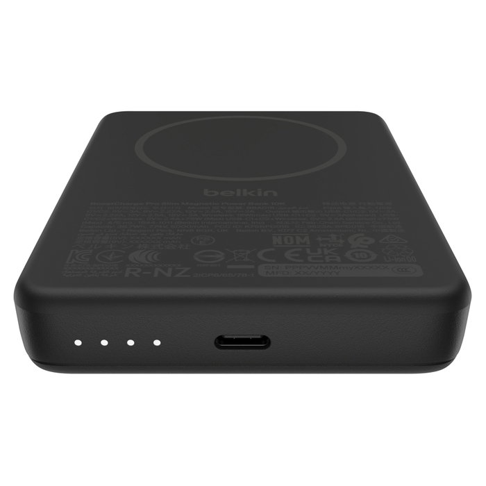 Belkin BoostCharge Slim 10000mAh Mag. PB/15W Qi2 Black BPD018hqBK