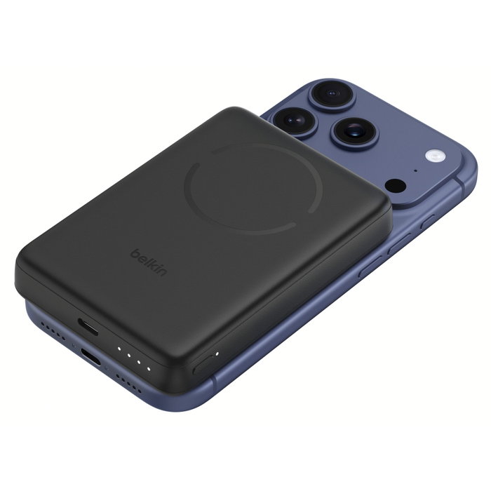 Belkin BoostCharge Slim 10000mAh Mag. PB/15W Qi2 Black BPD018hqBK