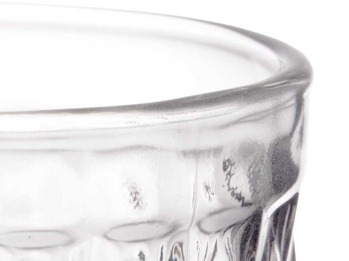 Vivalto Copa Diamante Transparente Vidrio 330 ml 8.8 x 16 x 8.8 cm (Set de 24)