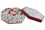 DKD Home Decor Set de 7 Bolas de Decoración Navideña Blanco y Rojo