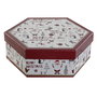 DKD Home Decor Bola Decoración Navidad Tradicional Blanco Rojo Set 7 Piezas 21.5 x 8.5 x 25 cm