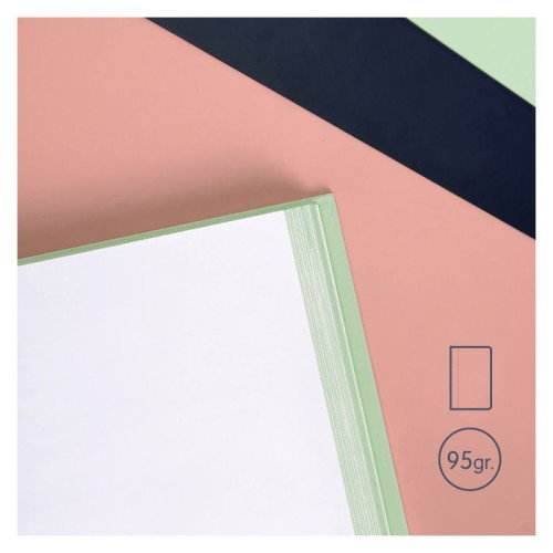 Milan Cuaderno A5 Tapa Dura Espiral Colección 430 Since 1918 Rosa 57151E80P 80 Hojas Blancas 95 G/M²