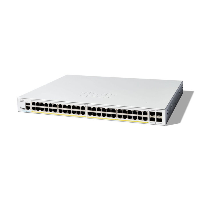 Cisco Catalyst 1300 Switch Gestionado L2/L3 48 Puertos PoE + 4 SFP Gris