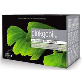 Dietmed Ginkgobil 20Amp. para la Memoria y Vértigos - Suplemento de Ginkgo Biloba para la Circulación Cerebral con Huperzina A y Fosfatidilserina