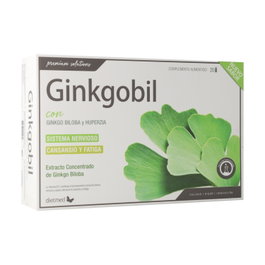 Dietmed Ginkgobil con Ginkgo Biloba y Huperzia 20 Ampollas