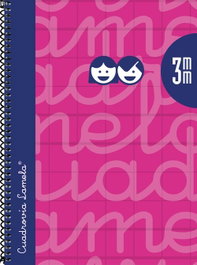LAMELA Cuaderno Espiral 4º 80H 90G 3MM Fucsia Extradura