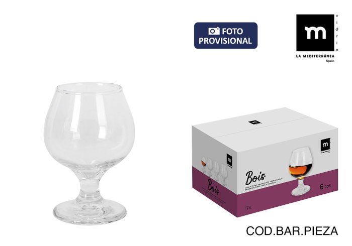 La Mediterranea Copa Brandy Bois 170 ml (72 Unidades) La Mediterranea Copa Brandy Bois 170 ml (72 Unidades)
