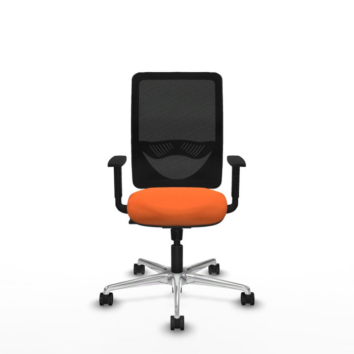 PIQUERAS Y CRESPO Silla de oficina Zulema con mecanismo Sincro, Naranja y Negro PIQUERAS Y CRESPO Silla de oficina Zulema con mecanismo Sincro, Naranja y Negro