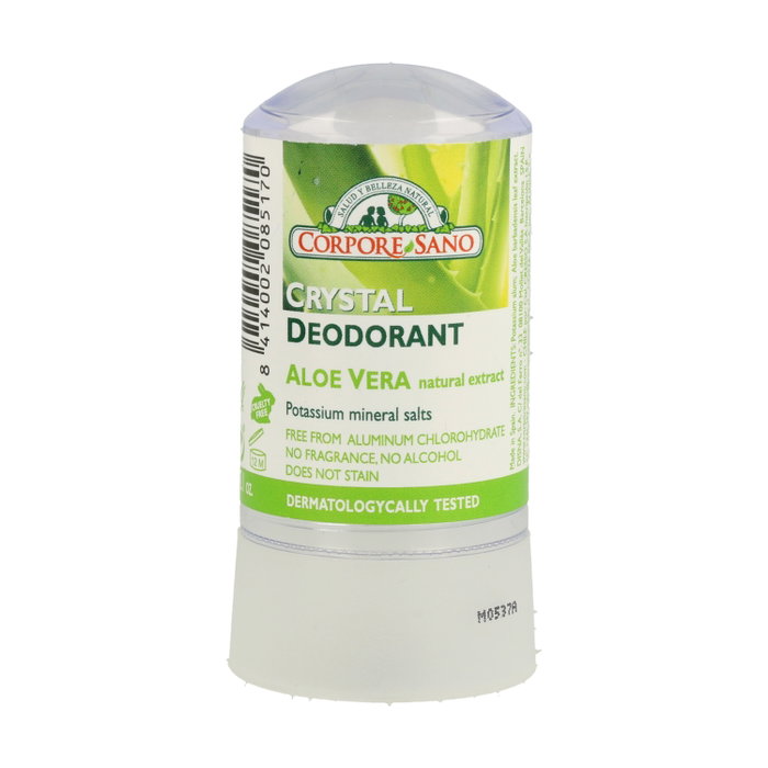 Corpore Sano Desodorante Mineral Aloe Potasio 60grs Cristal Natural Astringente Corpore Sano Desodorante Mineral Aloe Potasio 60grs Cristal Natural Astringente