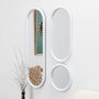 Home Deco Factory Juego de 3 Espejos Corfu Blanco