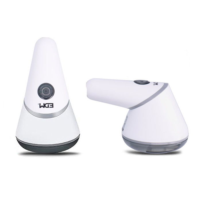 Edm Quita pelusas eléctrico recargable USB-C, 45 min de autonomía, Mango giratorio 90°, Incluye cepillo limpieza, Carga 8h