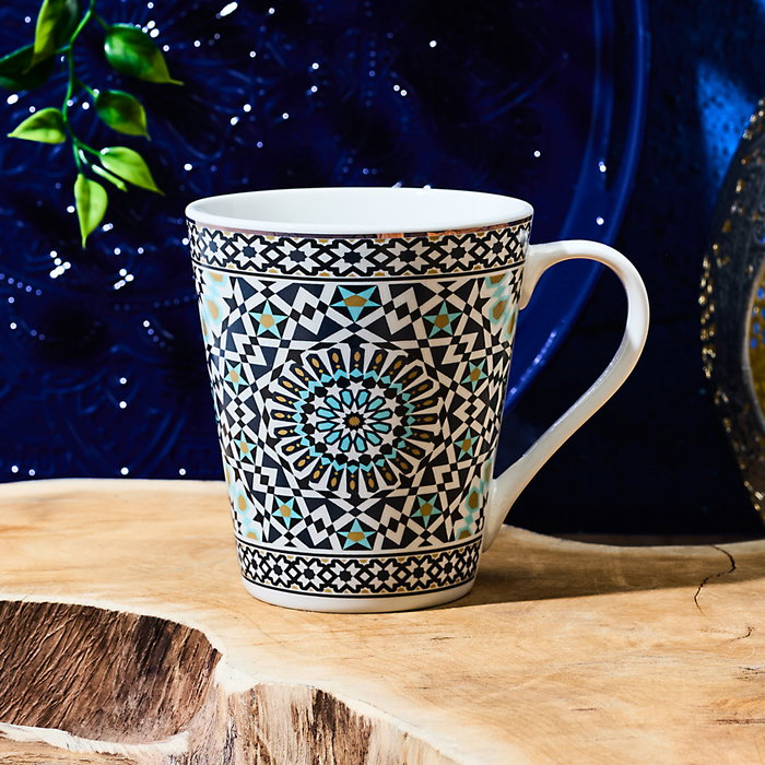 Home Deco Factory Taza Mirage, cerámica, 300 ml, Colección Noura