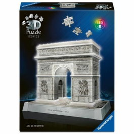 Ravensburger Rompecabezas 3D Iconics - Arco del Triunfo Iluminado