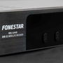 Fonestar sistem Receptor Satélite HD DVB-S2 H.265 HEVC Sobremesa con 2xUSB, Grabador PVR/Timeshift, 1080p HDMI, Lista Canales Alemanes, Color Negro