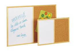 Pizarra Mitad Corcho Mitad Blanca 60X90