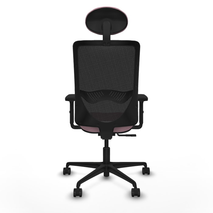 PIQUERAS Y CRESPO Silla de oficina Zulema, Rosa y Negro, Mecanismo Sincro, Brazos 2D, Cabecero Fijo, Lumbar 1D, Ruedas 65mm PIQUERAS Y CRESPO Silla de oficina Zulema, Rosa y Negro, Mecanismo Sincro, Brazos 2D, Cabecero Fijo, Lumbar 1D, Ruedas 65mm