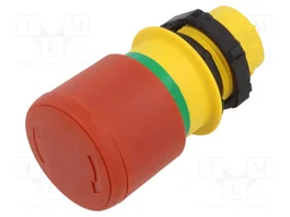 LOVATO ELECTRIC Interruptor de emergencia Platinum rojo 22mm