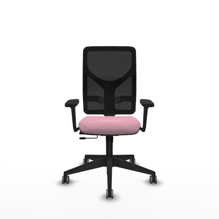 PIQUERAS Y CRESPO Silla de oficina Motilla Rosa con mecanismo Sincro/Traslack