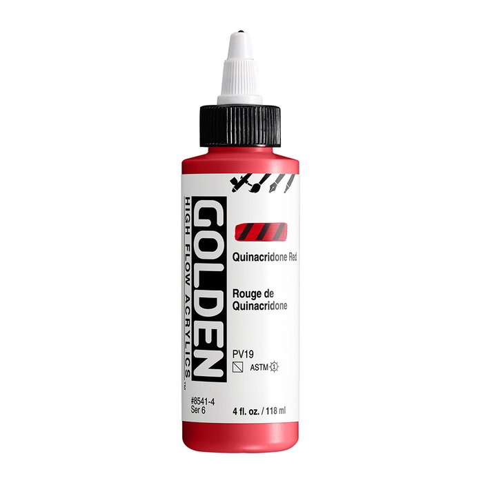 Golden High Flow Rojo Quinacridona 118 ml Golden High Flow Rojo Quinacridona 118 ml