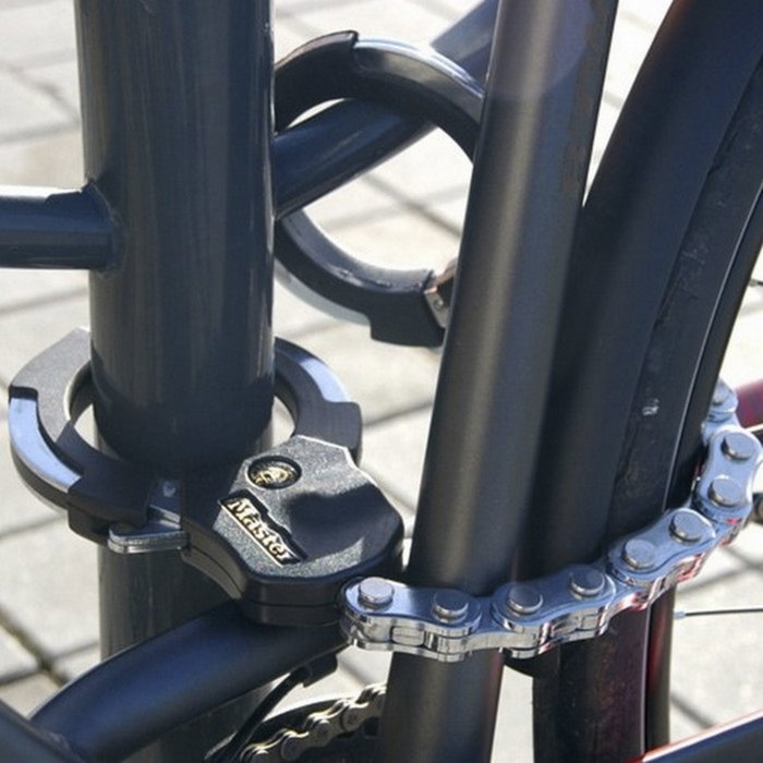 Master Lock Street Cuff con llave Long 8290EURDPRO en Negro / Plata