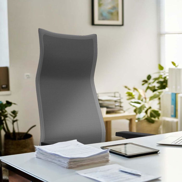 Sillón Albacete con mecanismo Sincro tapizada con Tela color Azul cielo y malla color Blanco. Equipado con Base poliamida blanca, Brazos 2D y Ruedas 65 mm parqué Sillón Albacete con mecanismo Sincro tapizada con Tela color Azul cielo y malla color Blanco. Equipado con Base poliamida blanca, Brazos 2D y Ruedas 65 mm parqué