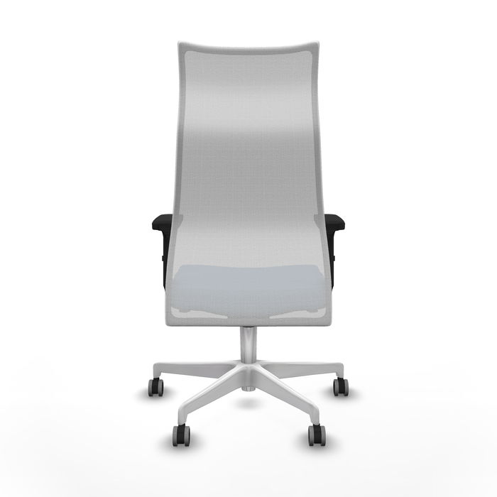 Sillón Albacete con mecanismo Sincro tapizada con Tela color Azul cielo y malla color Blanco. Equipado con Base poliamida blanca, Brazos 2D y Ruedas 65 mm parqué Sillón Albacete con mecanismo Sincro tapizada con Tela color Azul cielo y malla color Blanco. Equipado con Base poliamida blanca, Brazos 2D y Ruedas 65 mm parqué