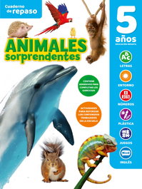 SALDAÑA, Cuaderno de repaso temático luminiscente 5 años animales sorprendentes