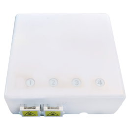 EFB Elektronik FTTH-BOX-IN-7 con 4 acopladores SC-S o LC-D