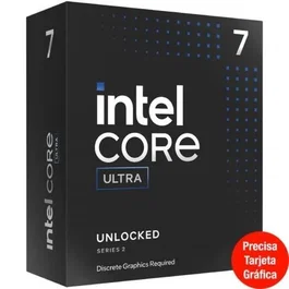 Intel Procesador Core Ultra 7 265F 2.4GHz Socket 1851, 20 Núcleos (8P+12E), Turbo 5.3GHz, 30MB Cache, DDR5, Arrow Lake-S, Ref. BX80768265F