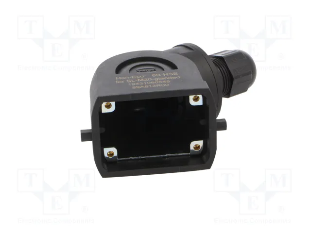 HARTING Carcasa para conectores HDC Han-Eco 6B con sello M20 HARTING Carcasa para conectores HDC Han-Eco 6B con sello M20