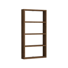 Hanah Home Estantería de Pared Nogal - Elegante y Versátil Estante de Pared para Hogar, 43.2x80x9 cm