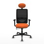 PIQUERAS Y CRESPO Silla de oficina Zulema Naranja con Mecanismo Sincro/Traslack