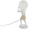DKD Home Decor Lámpara de Sobremesa Atlas Blanco