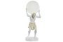 DKD Home Decor Lámpara de Sobremesa Atlas Blanco