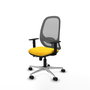 PIQUERAS Y CRESPO Silla de oficina Cilanco Amarillo y Gris